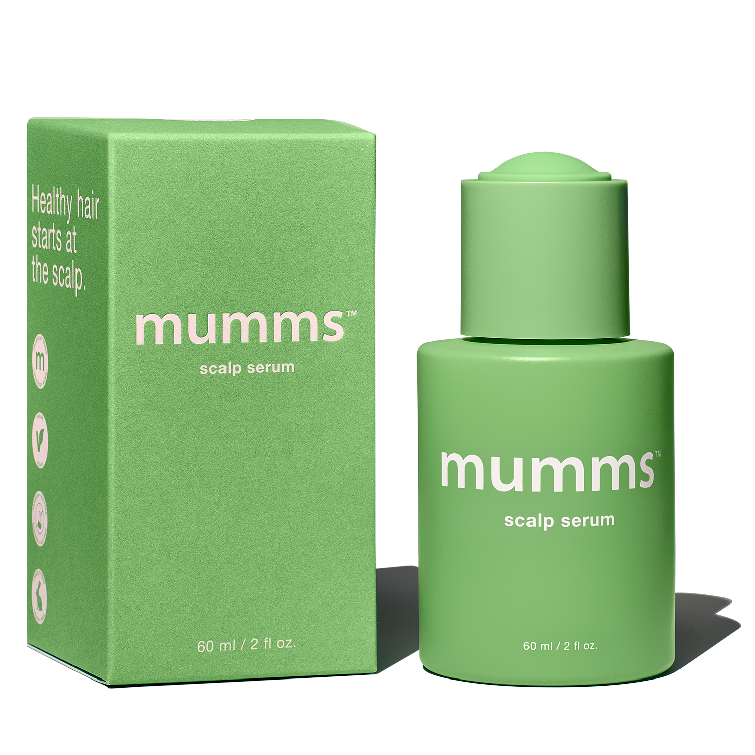 mumms Scalp Serum, Hair Growth Treatment with Saw Palmetto and Ginger Root, 2 fl oz, Daily Use