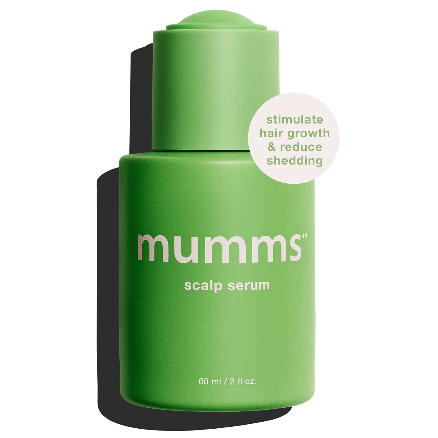mumms Scalp Serum, Hair Growth Treatment with Saw Palmetto and Ginger Root, 2 fl oz, Daily Use